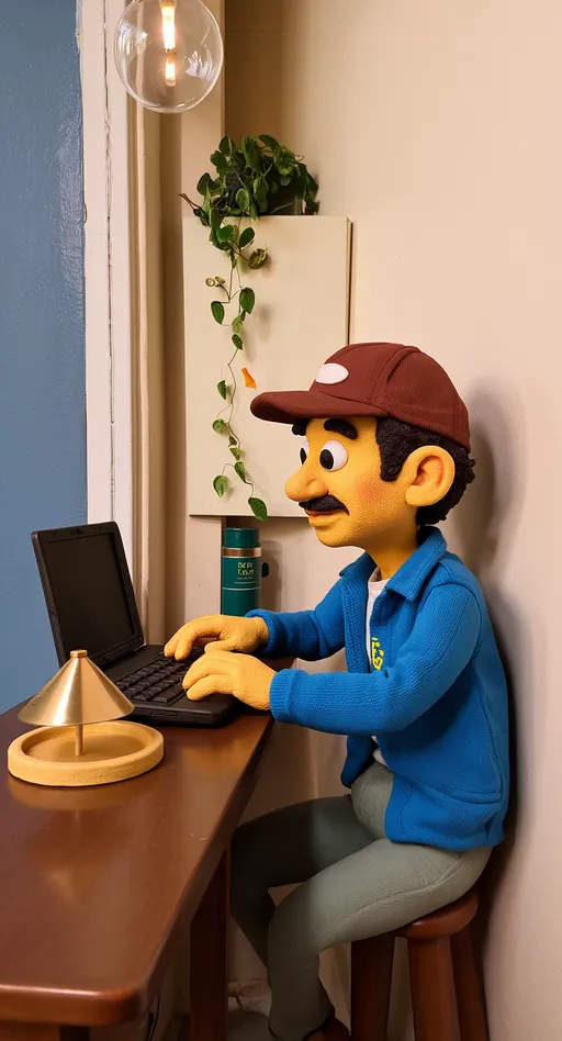 Claymation style